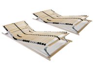 main image for ad Slatted Bed Bases 2 pcs with 28 Slats 7 Zones 70X200 cm