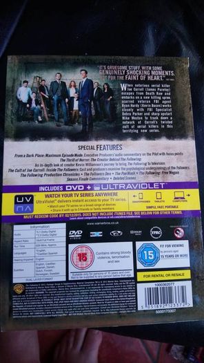 the following series 1 DVD