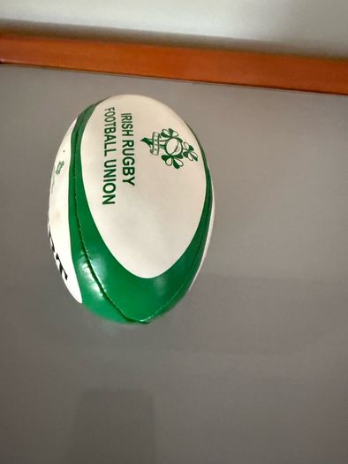 Gilbert Ireland mini rugby ball soft toy
