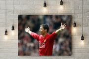 Cristiano Ronaldo Manchester United printed Wall picture 3mm foamex board printed picture on it wall board wall decor wall art picture