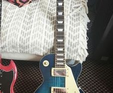Epiphone Les Paul Standard Plus Top 2005 Trans Blue (repaired headstock)