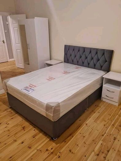 Double bed with mattress headboard also included