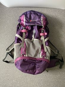 Berghaus Freeflow 30+6 Backpack Rucksack Ventilating Back System H20 &Rain Cover Purple