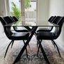 Elana 1.6m Dining Table (Grey) + 4 Chairs Image 3