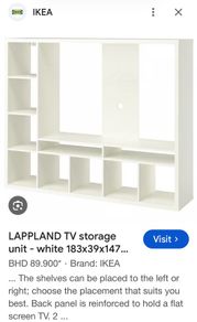 Ikea Lappland TV unit with storage