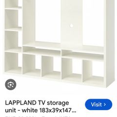 Ikea Lappland TV unit with storage