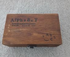Wooden alphabet Stamp set