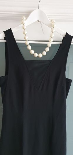 H&M black sheer panel's midi with side split Sz 12 - Bnwt Rrp 39.99