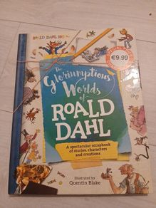 Coloured illustrated hardback The Gloriumptious world of Roald Dahl