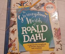 Coloured illustrated hardback The Gloriumptious world of Roald Dahl