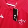 New Adidas Munster rugby mens polo top regular fit red XL size Image 2