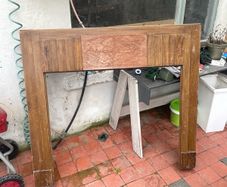 Vintage wooden hearth