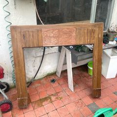 Vintage wooden hearth