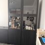 IKEA BESTA storages & TV units. Two tall display cabinets with glass doors. Image 3
