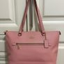 Genuine Coach Pink Leather Tote Bag Image 6