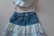 skirt and reversible sun hat