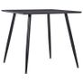 3 Piece Dining Set Plastic Black Image 2