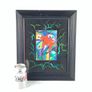 Vintage print of painting with parrots Image 7