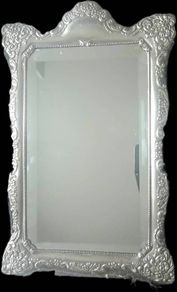 Ari D Norman Large Sterling Silver Table mirror, Georgian style. 983 grams.