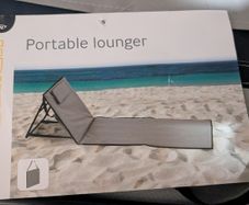 lounger and tent