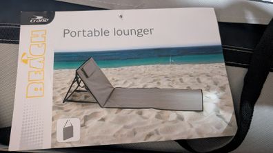lounger and tent