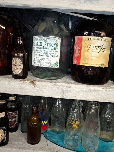 2 Beautiful Antique Acid Battery Glass, Postage Available or Collection,