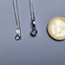 Silver Pendant with Natural Swiss Blue Topaz Stone Image 2