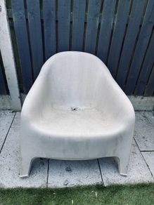 Ikea garden chairs stacked 2