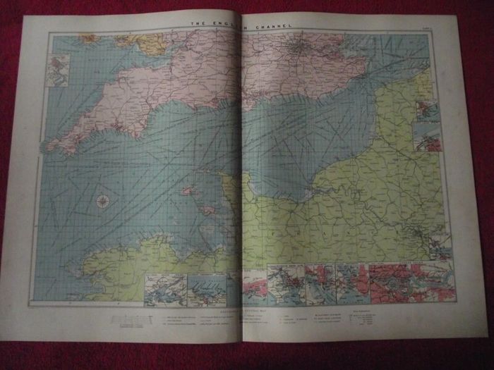 30 X Maps & Charts from Philip's Mercantile Marine Atlas of the World - Fourth Edition 1913