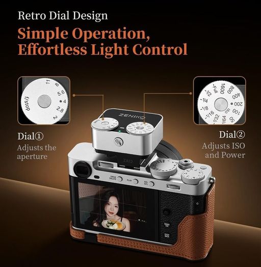 Zeniko ZA12 Ultra Compact Dual Dial Flash Silver