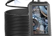 Endoscope Camera with Lights Triple Lens Borescope 1499.6 cm Cable 12.7 cm Screen