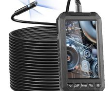 Endoscope Camera with Lights Triple Lens Borescope 1499.6 cm Cable 12.7 cm Screen