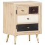 Bedside Cabinet 40x30x50 cm Solid Mango Wood Image 4