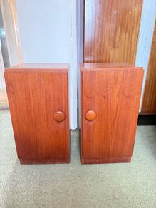 Pair of Wooden Bedside Lockers