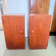 Pair of Wooden Bedside Lockers