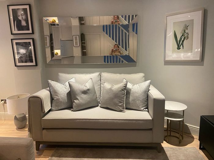 Absolute Bargain Bespoke Beautiful 2 seater sofa fromSarah Louise interiors Dundrum Final Reduction