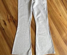 Girls grey flared leggings age 9-10