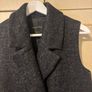 Massimo Dutti Sleeveless Tweed Grey Fleck Gilet- Size S - Single Button - Excellent Condition Image 2