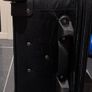 Black suitcase with brown trim Image 5