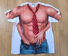 Sexy man handling Faux Real T shirt XL costume adult Halloween