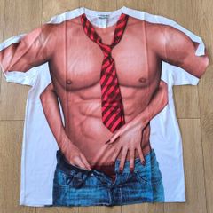 Sexy man handling Faux Real T shirt XL costume adult Halloween