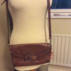 Coccinelle Tan Leather Shoulder - Crossbody Bag