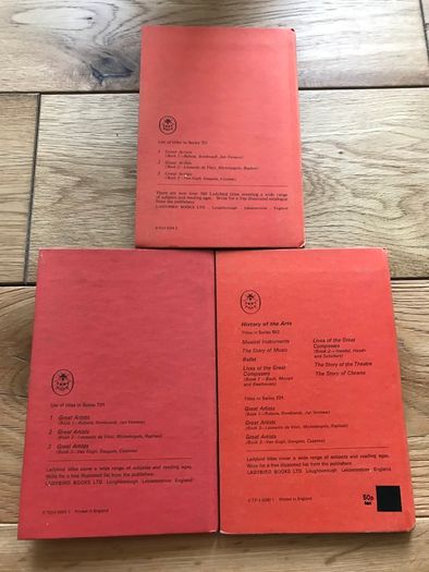 Vintage 3 Ladybird books Great Artists