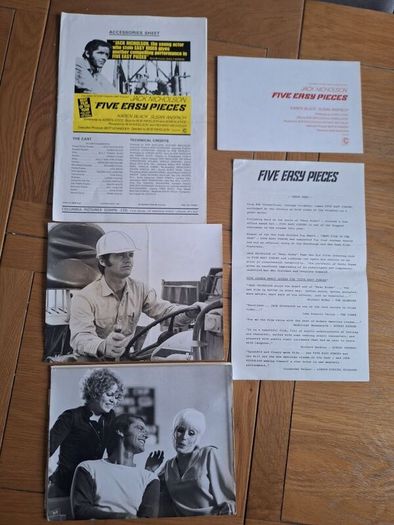 1970 Five Easy Pieces Pressbook Press Kit Photos Jack Nicholson