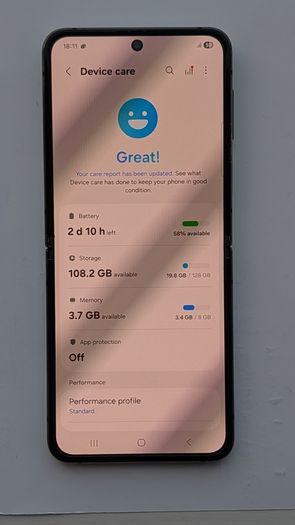 samsung Z flip 4 128gb black