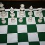 Chess Game Set Chess Pieces and Rollable Board 18" H chess king 3,5" Image 3