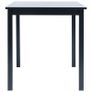 5 Piece Dining Set Solid Rubber Wood Black Image 3