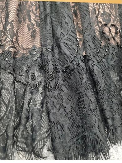 NWT Tia Black Lace Sequin Dress EU 44 UK 18
