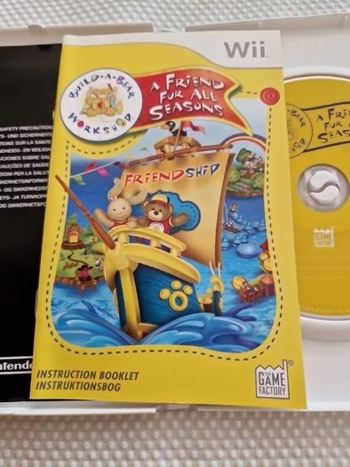 Build a Bear Workshop A friend fur all seasons Nintendo Wii Games Original