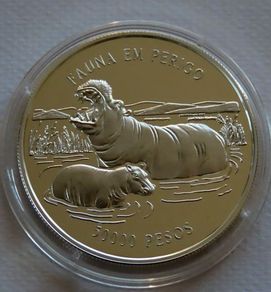 Hippos Silver Proof - 1996 - 50000 Pesos